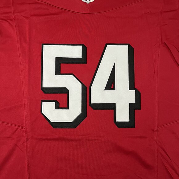 San Francisco 49ers red jersey No. 54 WARNER NFL - Picture 3 of 6